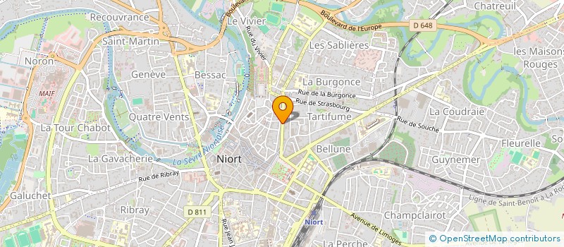 localisation de l'entreprise MADAME HONORINE CAMARA  NIORT