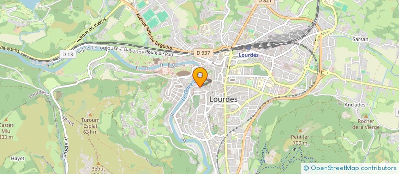 localisation de l'entreprise MADAME HONORINE CAMBORDE  LOURDES