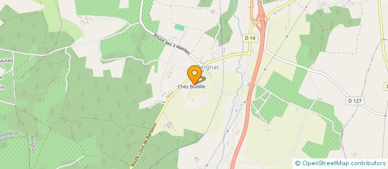 localisation de l'entreprise MADAME HONORINE CHAILLOU à REIGNAC