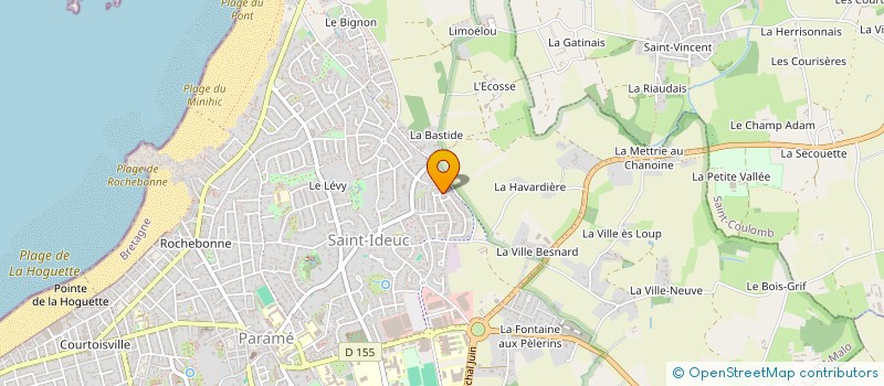 localisation de l'entreprise MADAME HONORINE CORBEL  SAINT-MALO