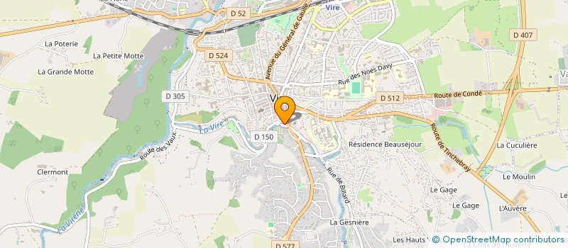 localisation de l'entreprise MADAME HONORINE COUETIL  VIRE NORMANDIE