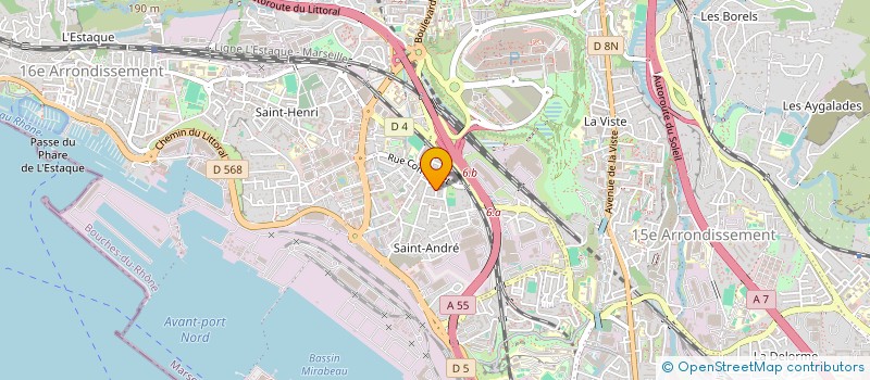 localisation de l'entreprise MADAME HONORINE DAUDET à MARSEILLE