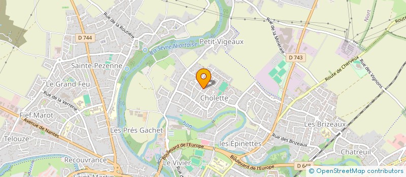 localisation de l'entreprise MADAME HONORINE DAVID  NIORT