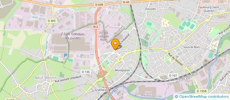 localisation de l'entreprise MADAME HONORINE DEBURGE  MAUBEUGE