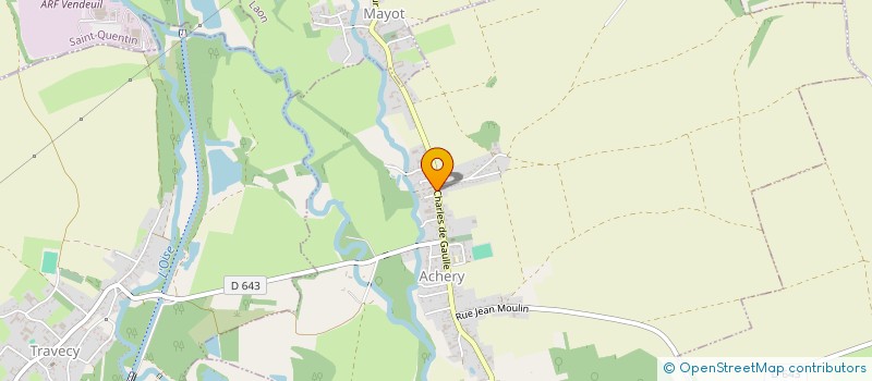 localisation de l'entreprise MADAME HONORINE DELHORME  ACHERY