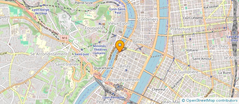 localisation de l'entreprise MADAME HONORINE DERRIEN  LYON