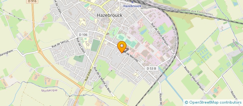 localisation de l'entreprise MADAME HONORINE FACHE  HAZEBROUCK