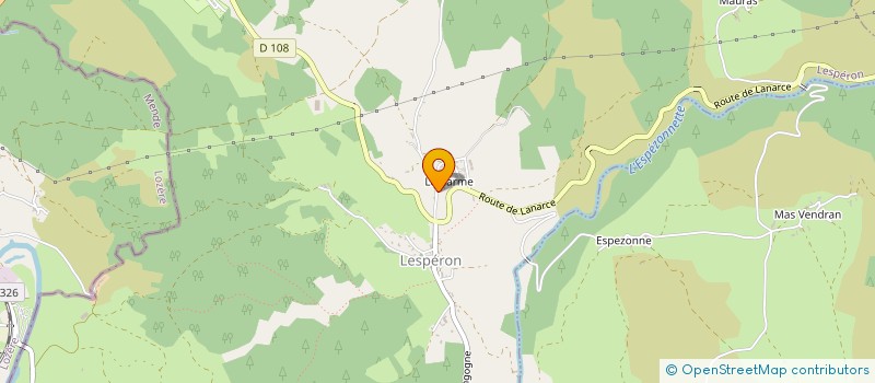 localisation de l'entreprise MADAME HONORINE FROMENTAL  LANARCE