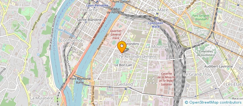 localisation de l'entreprise MADAME HONORINE GRENIER  LYON