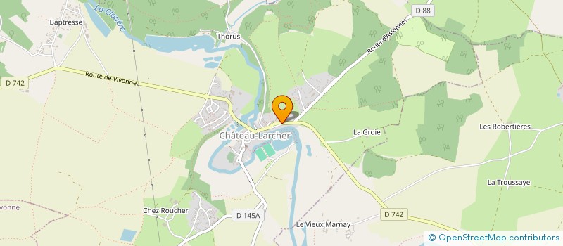 localisation de l'entreprise MADAME HONORINE GUICHARD  CHATEAU-LARCHER