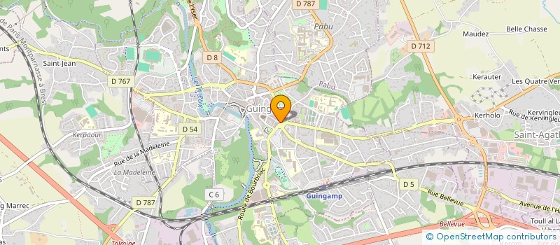 localisation de l'entreprise MADAME HONORINE LE BAIL  GUINGAMP