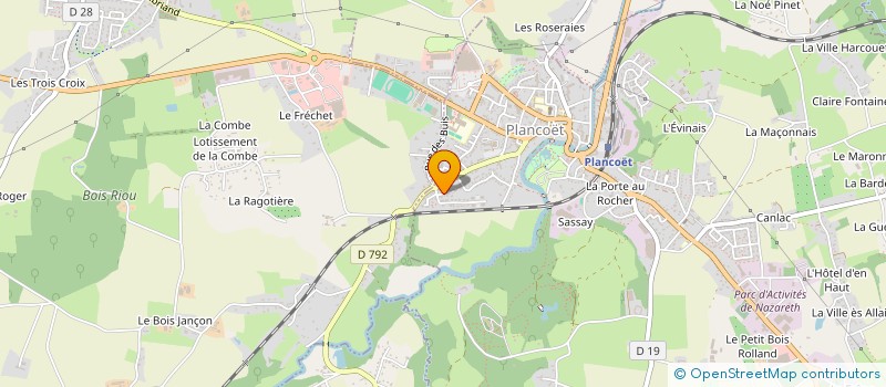 localisation de l'entreprise MADAME HONORINE LOIZEAU  PLANCOET