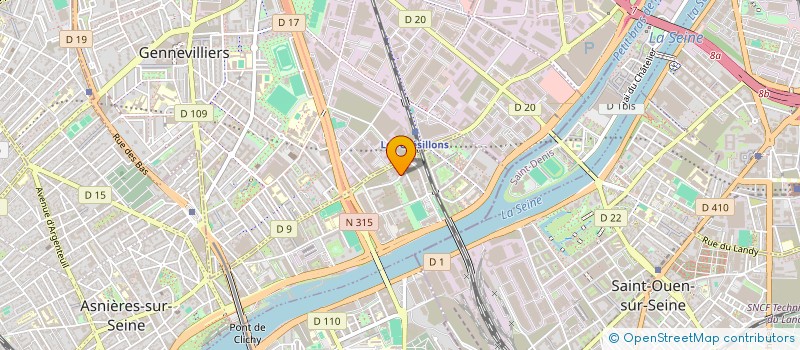 localisation de l'entreprise MADAME HONORINE LOPES  ASNIERES-SUR-SEINE