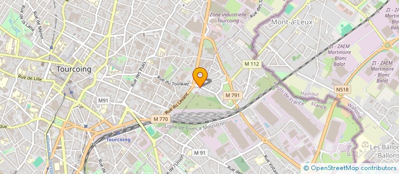 localisation de l'entreprise MADAME HONORINE MARQUANT  TOURCOING