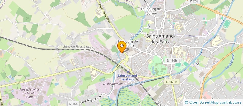 localisation de l'entreprise MADAME HONORINE MORIVAL à SAINT-AMAND-LES-EAUX