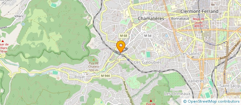 localisation de l'entreprise MADAME HONORINE PIERRON à CHAMALIERES