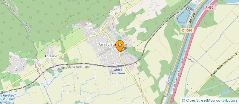 localisation de l'entreprise MADAME HONORINE QUIEZ  GRESY-SUR-ISERE