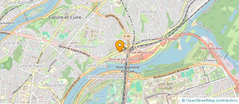 localisation de l'entreprise MADAME HONORINE RAJOT  VILLEURBANNE