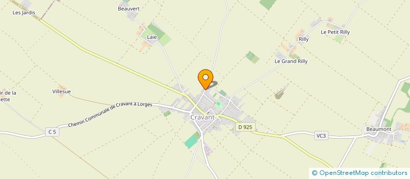 localisation de l'entreprise MADAME HONORINE RIBEIRO à CRAVANT