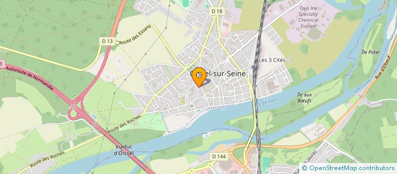 localisation de l'entreprise MADAME HONORINE SADOWSKI  OISSEL