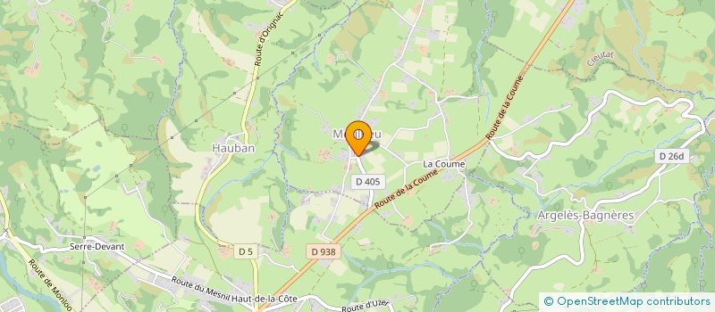 localisation de l'entreprise MADAME HONORINE THOLLON  MERILHEU