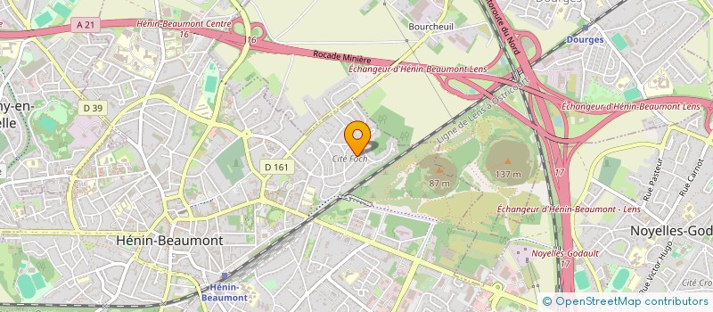 localisation de l'entreprise MADAME HONORINE VAESKEN  HENIN-BEAUMONT