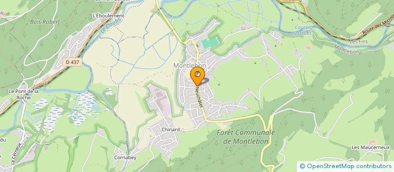 localisation de l'entreprise MADAME HONORINE VERNIER  MONTLEBON