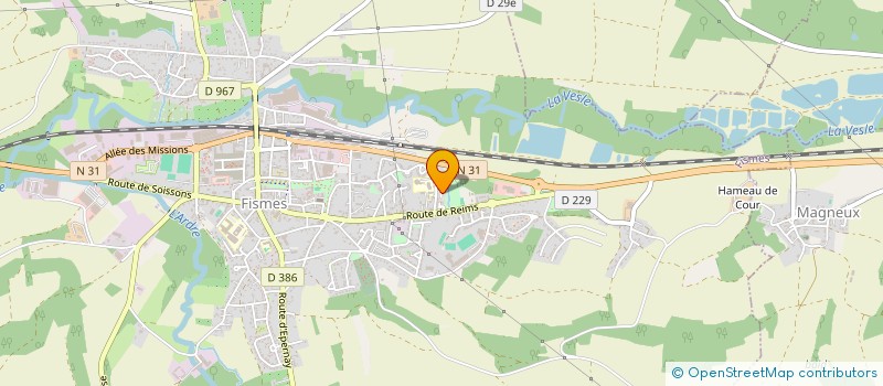 localisation de l'entreprise MADAME HOPOLLINE PETIT  FISMES