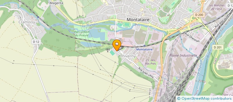 localisation de l'entreprise MADAME HORDA MAKLAWA  THIVERNY