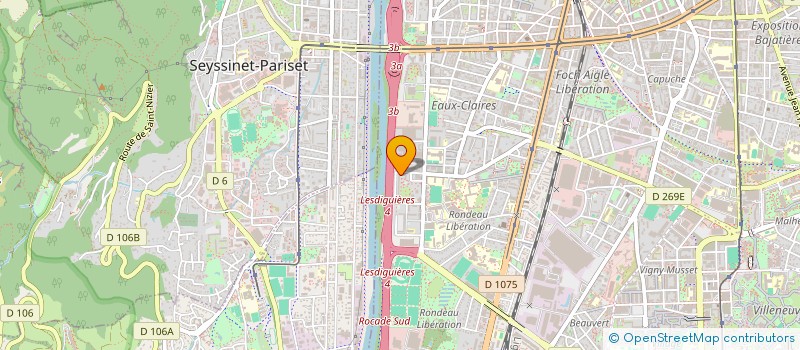 localisation de l'entreprise MADAME HORIYA BRAHMI à GRENOBLE