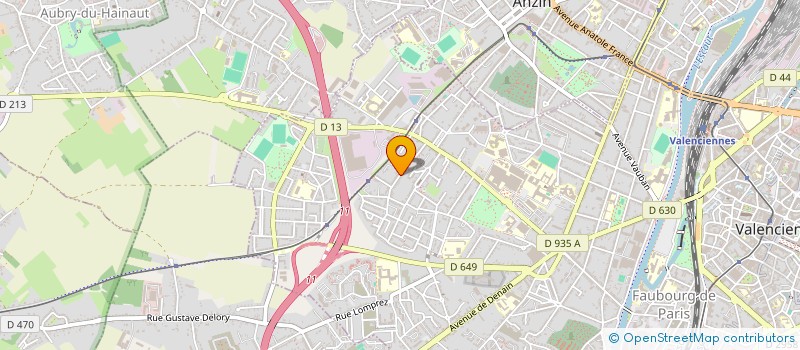 localisation de l'entreprise MADAME HORSETENCE AJONG-ACHA  VALENCIENNES