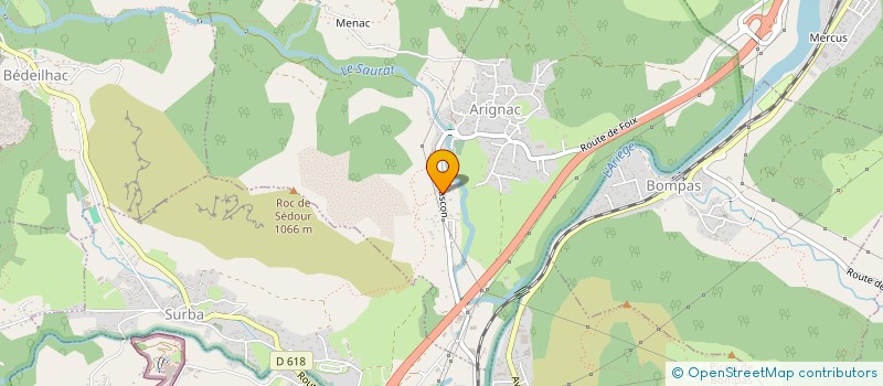 localisation de l'entreprise MADAME HORTENCIA LALANIRINA à ARIGNAC