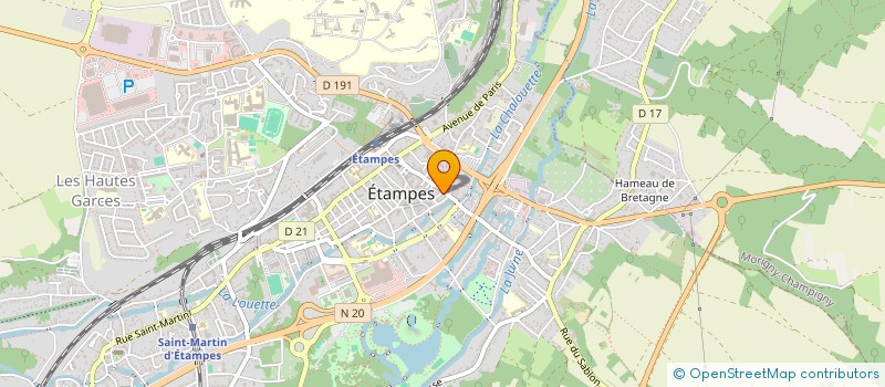 localisation de l'entreprise MADAME HORTENCIA LOPES à ETAMPES