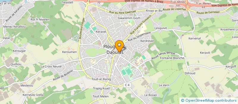 localisation de l'entreprise MADAME HORTENSE BARILLEC à PLOUGASTEL-DAOULAS