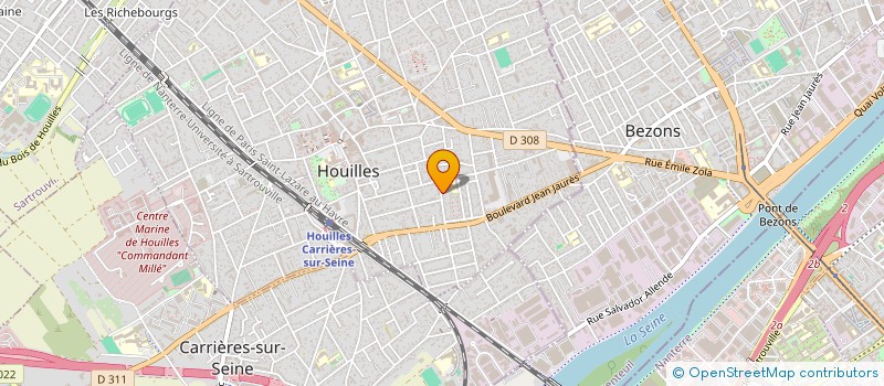 localisation de l'entreprise MADAME HORTENSE CLAVREUL  HOUILLES