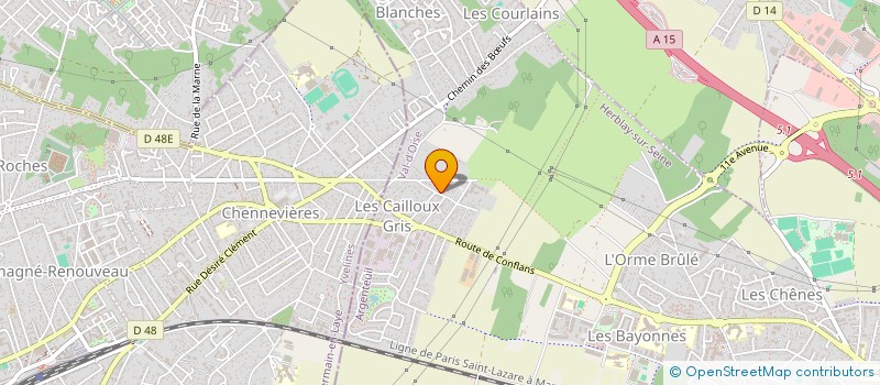 localisation de l'entreprise MADAME HORTENSE CRIQUIOCHE--SAVALLE  HERBLAY-SUR-SEINE