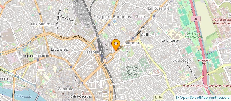 localisation de l'entreprise MADAME HORTENSE DE BAUDOUIN à TOULOUSE