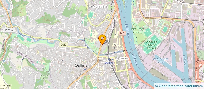 localisation de l'entreprise MADAME HORTENSE DE CORDON  OULLINS-PIERRE-BENITE