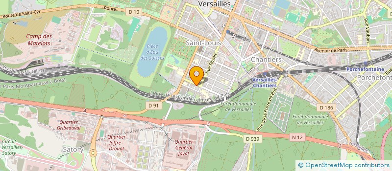 localisation de l'entreprise MADAME HORTENSE DE LA BARRE DE NANTEUIL à VERSAILLES
