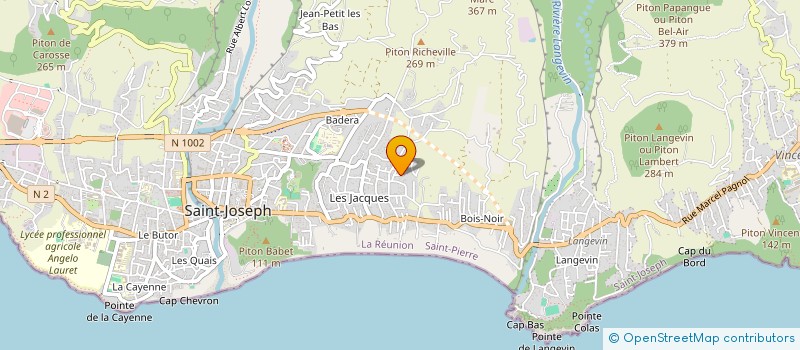 localisation de l'entreprise MADAME HORTENSE DUBARD  SAINT-JOSEPH