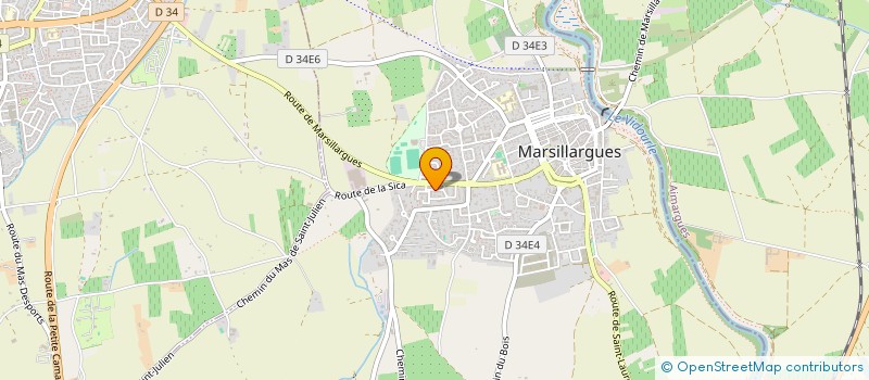 localisation de l'entreprise MADAME HORTENSE FAVIER  MARSILLARGUES