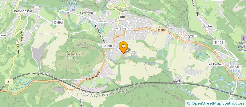 localisation de l'entreprise MADAME HORTENSE GUILLOUX  ARTEMARE