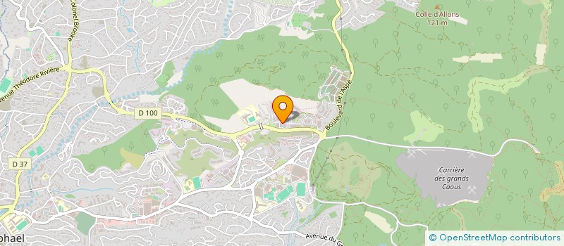 localisation de l'entreprise MADAME HORTENSE JOLY  SAINT-RAPHAEL