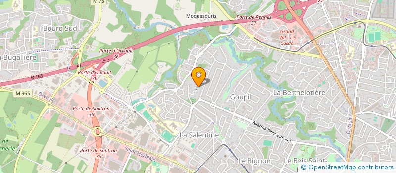 localisation de l'entreprise MADAME HORTENSE KERGUEULEN POUESSEL à ORVAULT