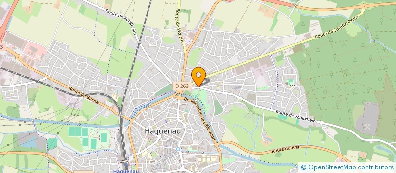 localisation de l'entreprise MADAME HORTENSE KETTANI  HAGUENAU