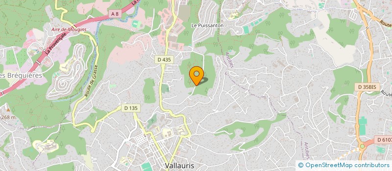 localisation de l'entreprise MADAME HORTENSE LAZARE à VALLAURIS