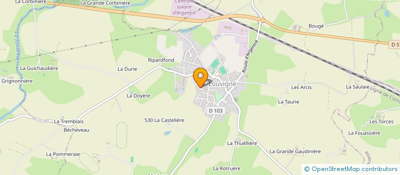 localisation de l'entreprise MADAME HORTENSE MALET  LOUVIGNE