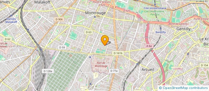 localisation de l'entreprise MADAME HORTENSE MARTY  MONTROUGE