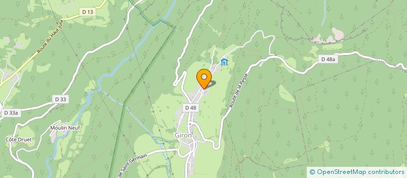 localisation de l'entreprise MADAME HORTENSE MERMILLON  GIRON