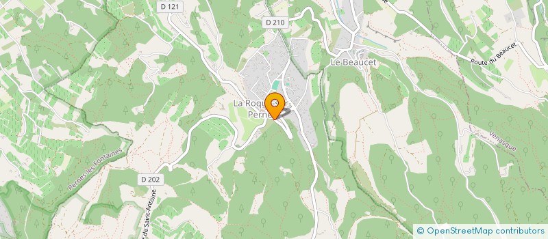 localisation de l'entreprise MADAME HORTENSE MOURIES  LA ROQUE-SUR-PERNES